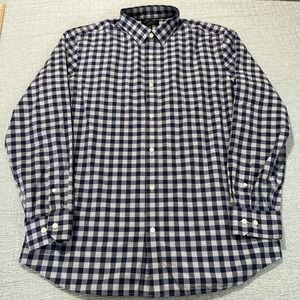 Banana Republic Shirt‎ Mens XL Blue Plaid Long Sleeve Button Up Casual